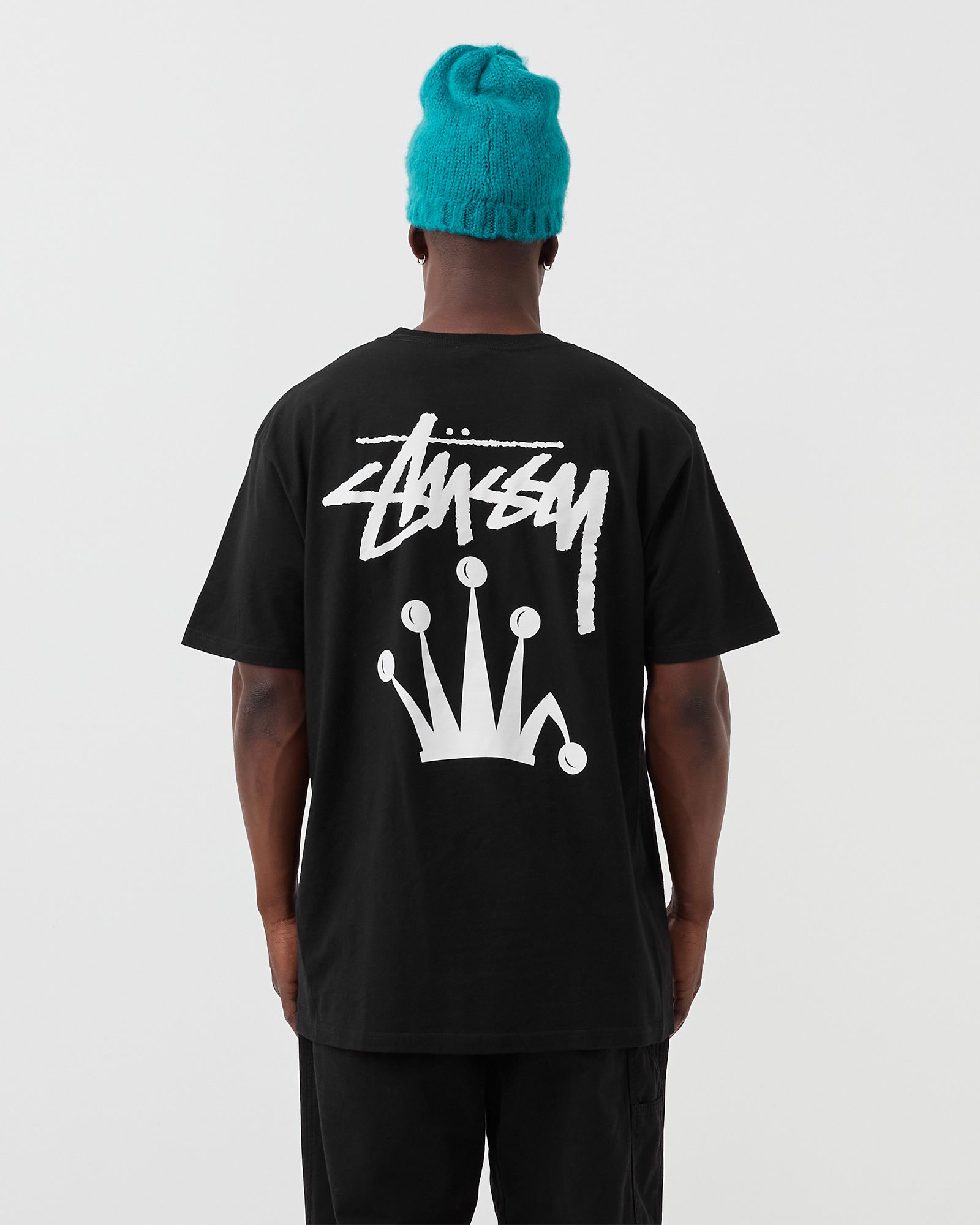 Stussy Stock Crown Tee Black | BSTN Store