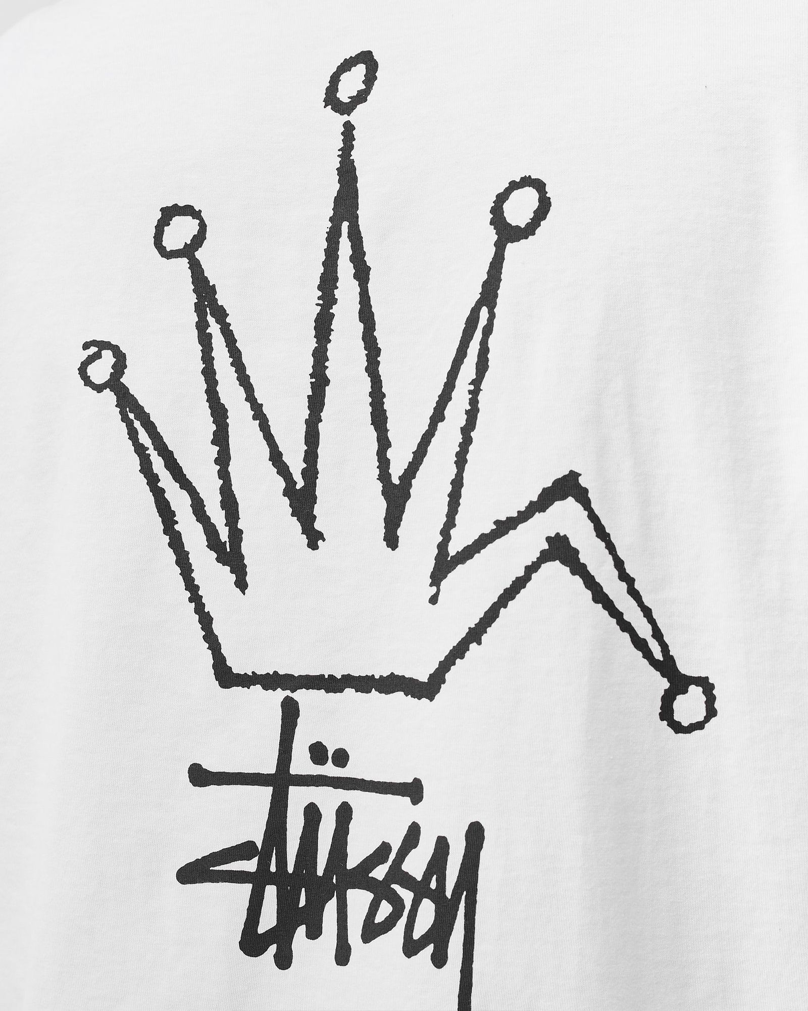 Stussy Broken Crown Tee White | BSTN Store