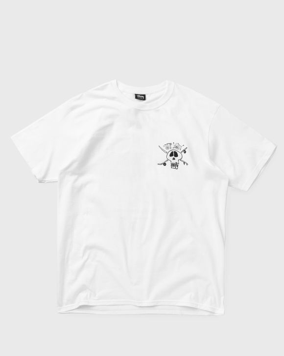 Stussy Surf Skate Skull Tee White - white