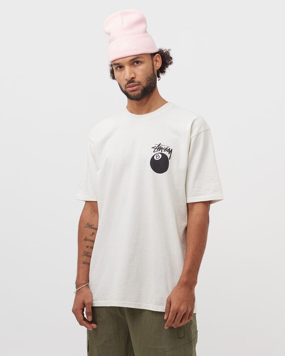 Stussy 8 Ball Pigment Dyed Tee White - natural