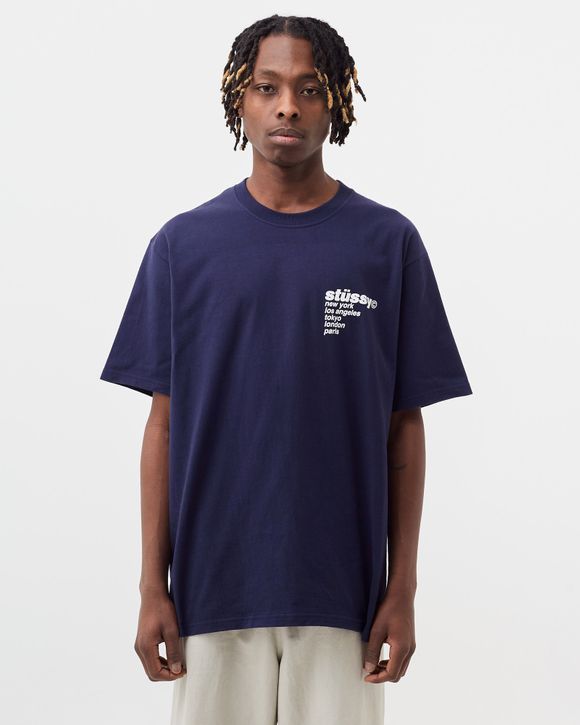 Stussy Strawberry Tee Blue - NAVY