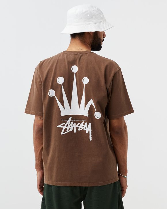 Stussy REGAL CROWN PIG DYED TEE Brown | BSTN Store