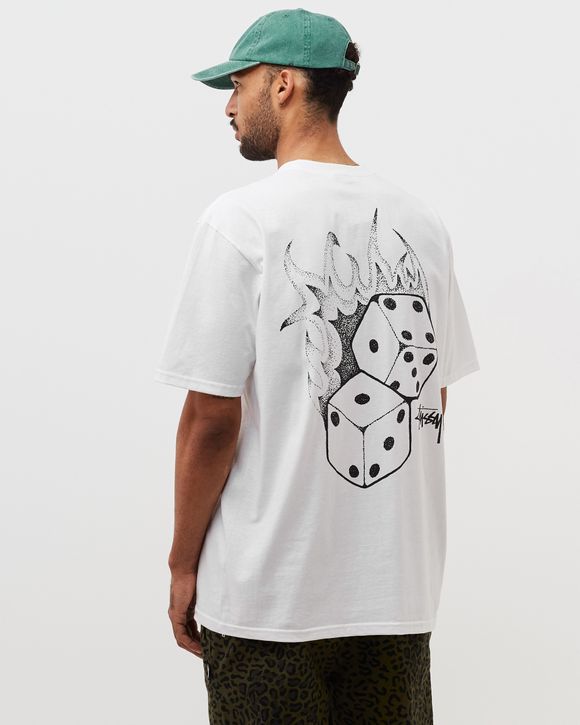 Stussy Fire Dice Tee White | BSTN Store Stussy Fire Dice Tee White | BSTN Store