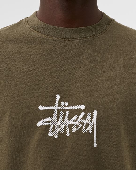 Stussy Surf Tomb Pig. Dyed Tee Brown - coffee