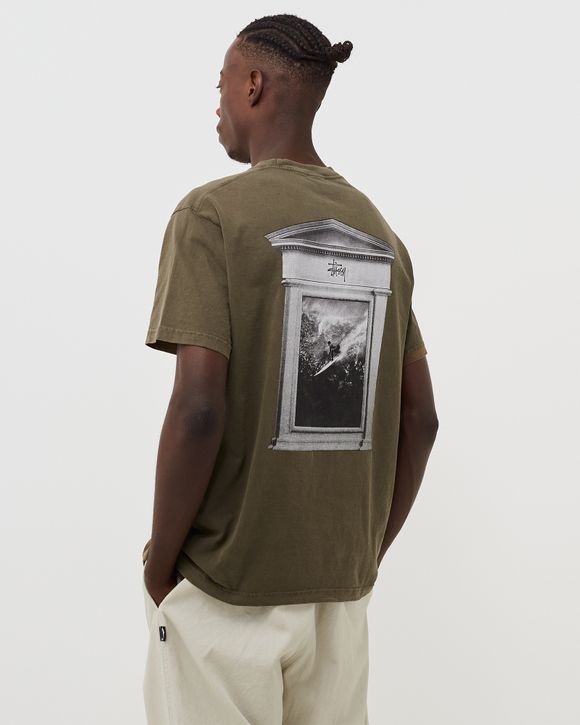 Stussy Surf Tomb Pig. Dyed Tee Brown - coffee