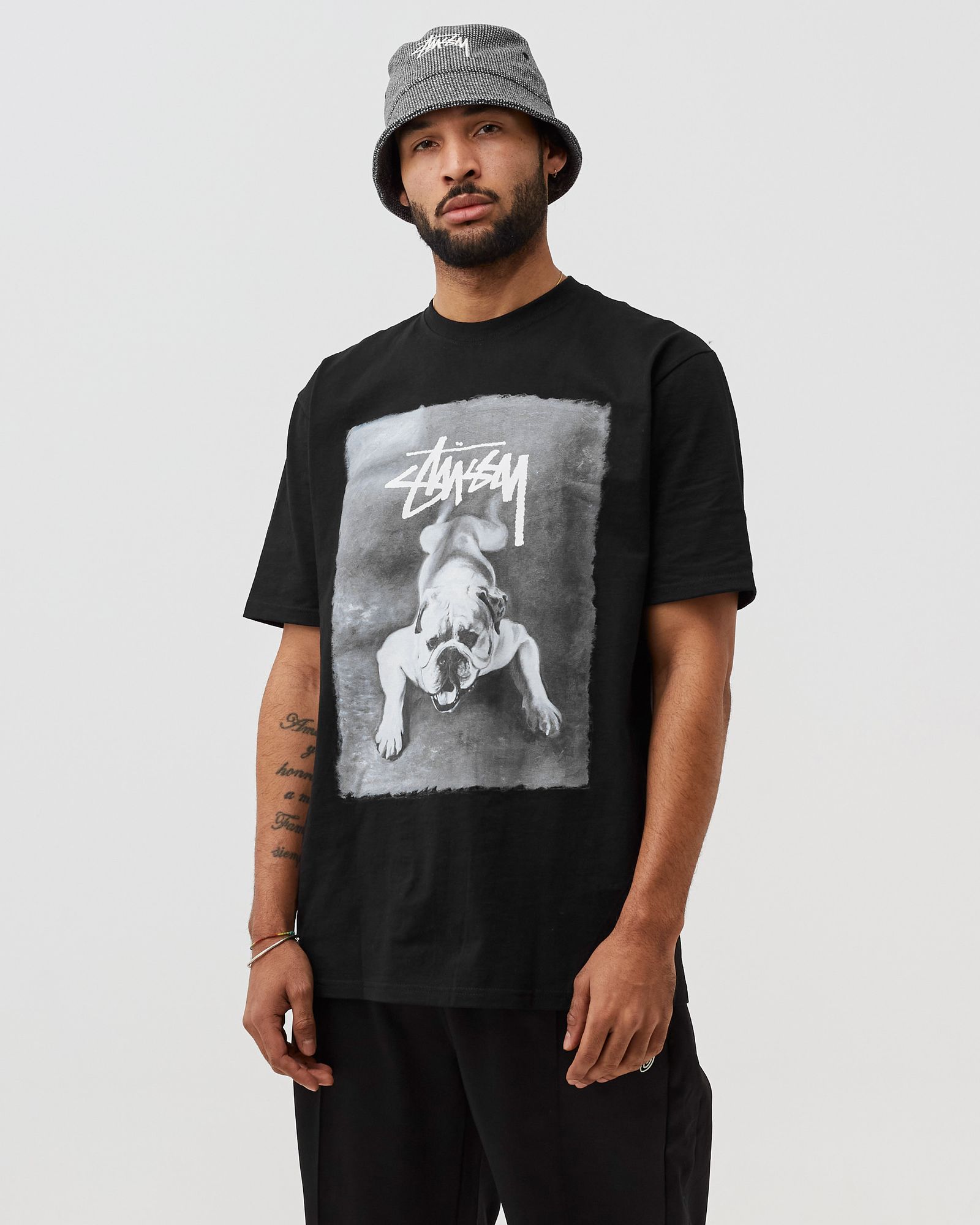 Stussy Bulldog Tee Black | BSTN Store