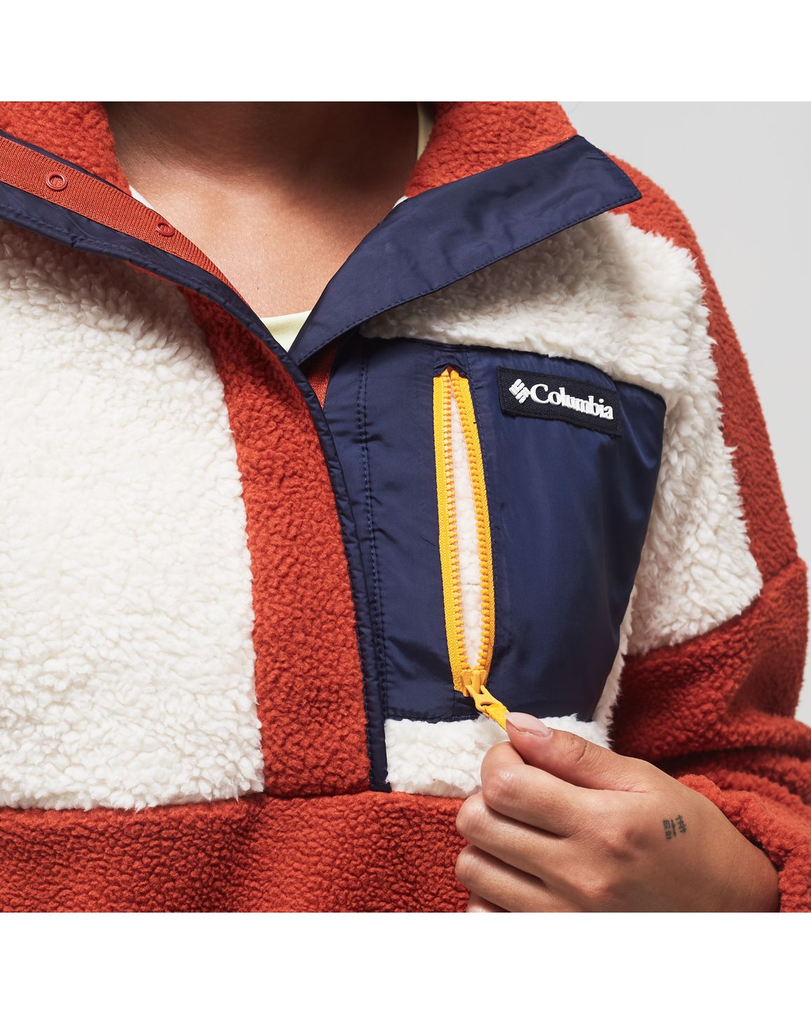 Columbia lodge sherpa pullover fleece in pin sale