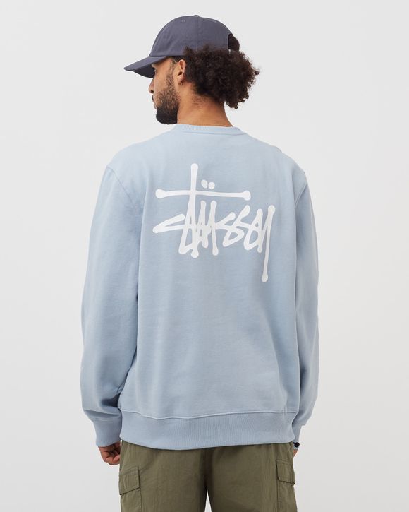 Stüssy Basic Pigment Dyed Hoodie 'Sky Blue