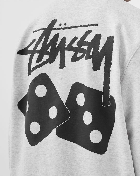 Stussy Dice Crew Sweatshirt Grey | BSTN Store