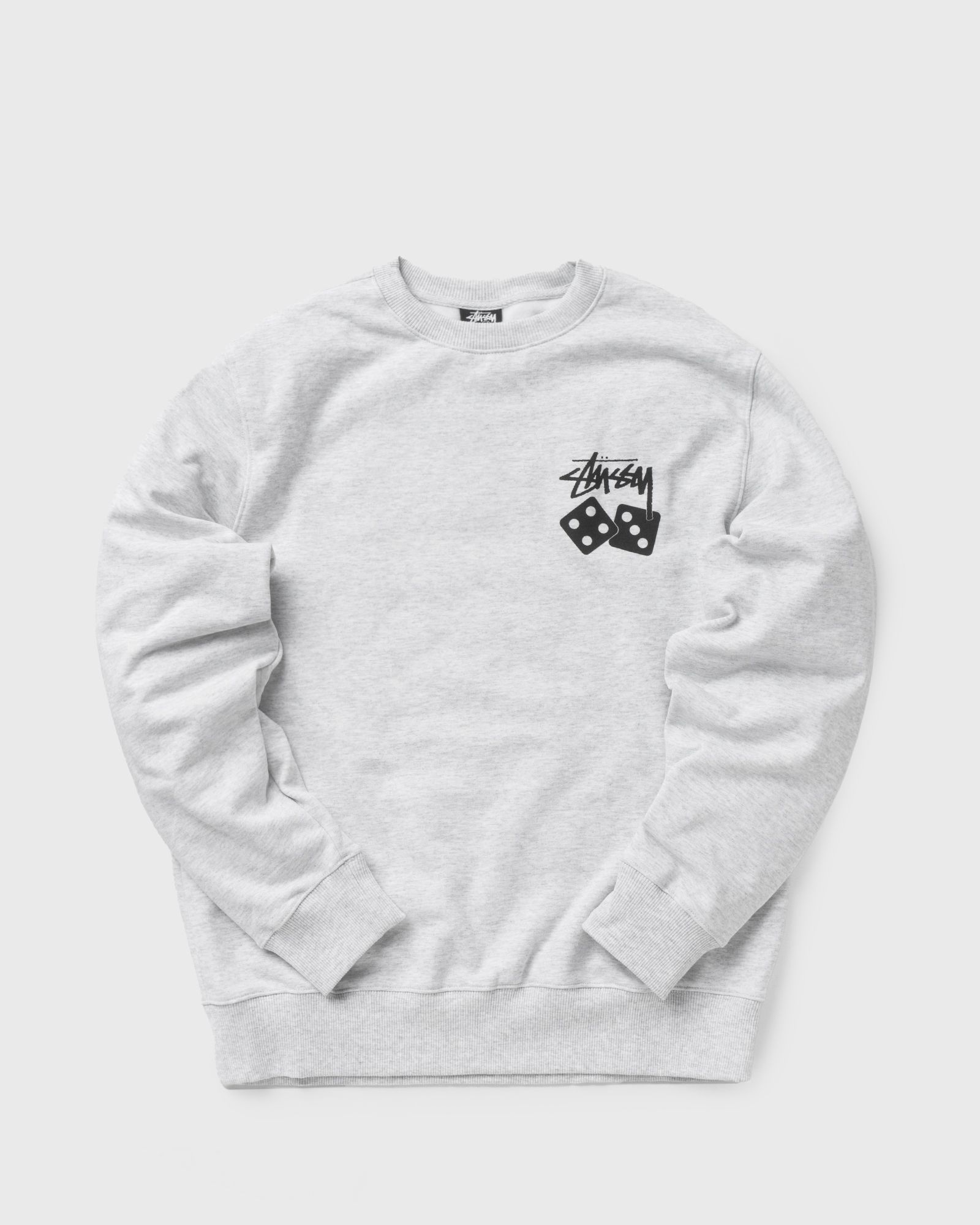 Stussy Dice Crew Sweatshirt Grey | BSTN Store
