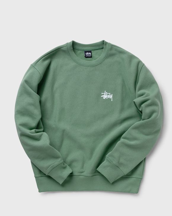 Stussy on sale green sweatshirt