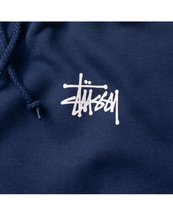 Stussy BASIC STUSSY HOODIE Blue - navy