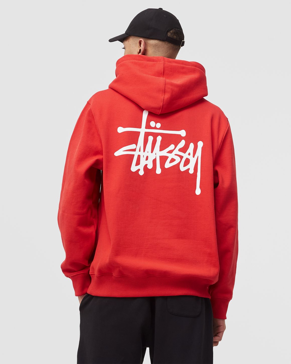 ★関税込★STUSSY★RELAXED HOODIE INTERNATIONAL★Washed Red★ STUSSY International Hooded Sweatshirt Washed Red - Hoodies