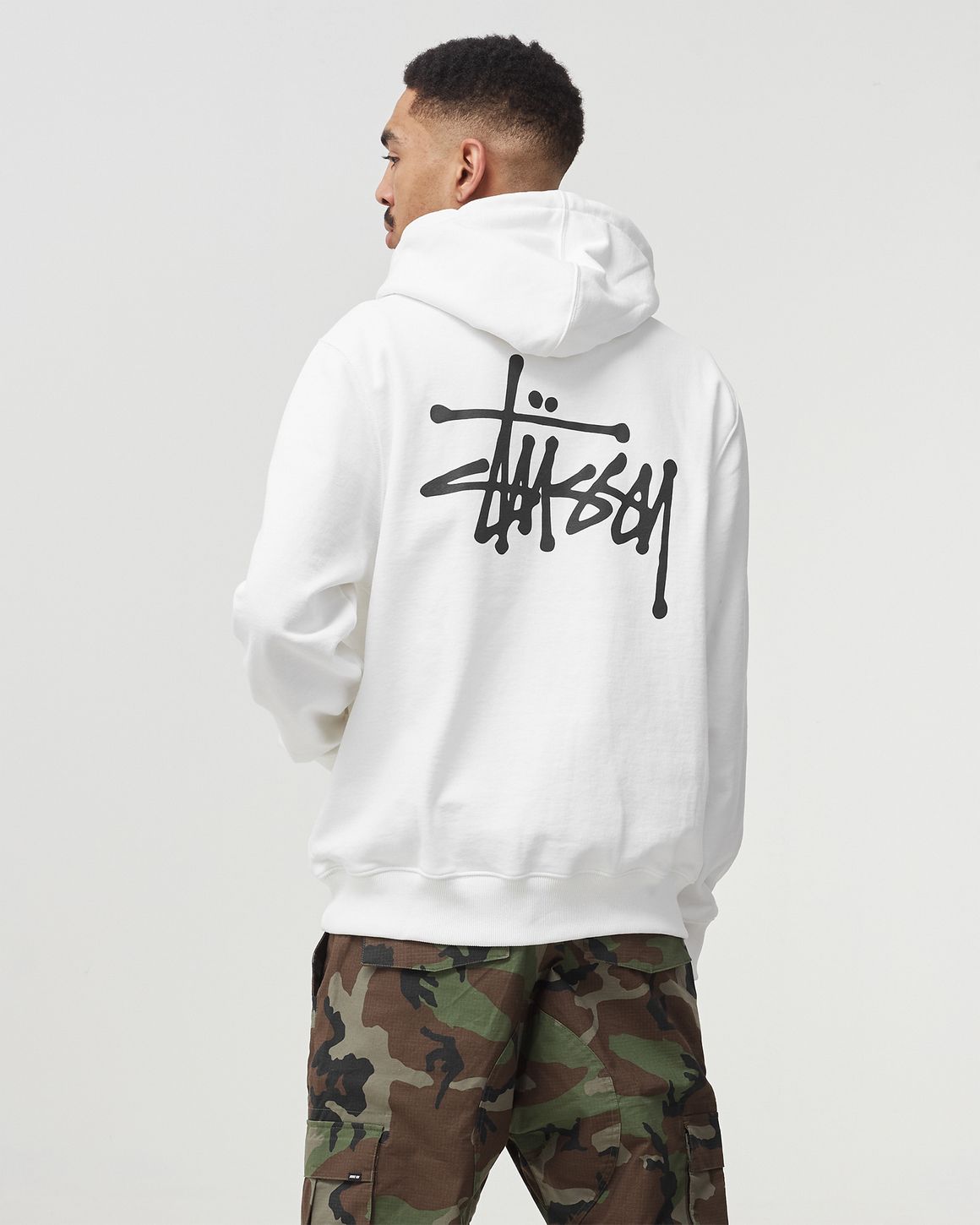 Stussy Basic Hoodie White white