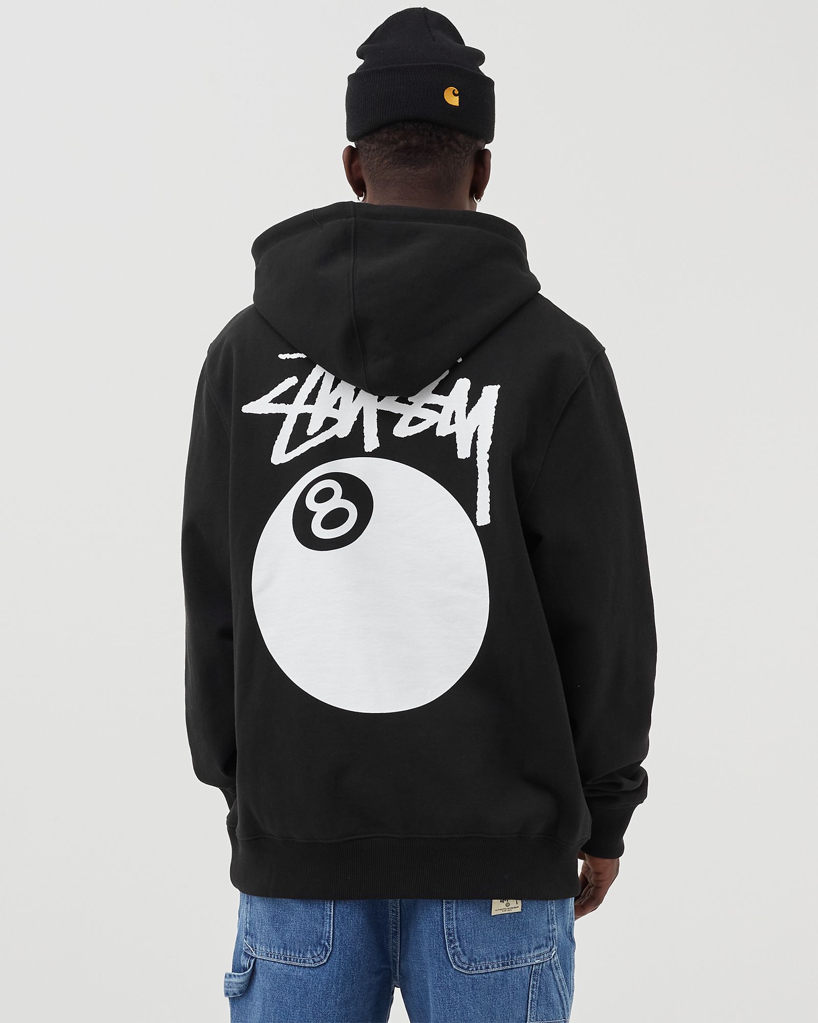❗️期間限定SALE❗️STUSSY 8 BALL HOOD ブラックL Stussy 8 Ball Full Zip Black Hoodie - 8 Ball Jacket