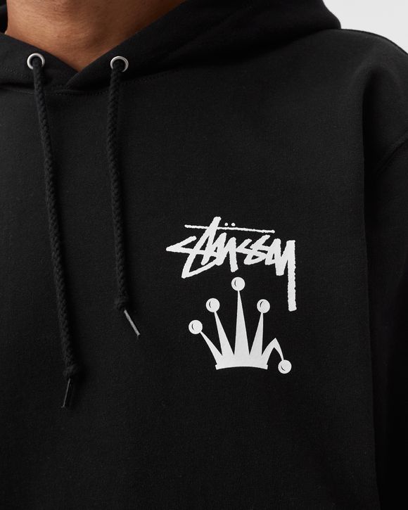 Stussy STOCK CROWN HOODIE, Black - Beamhill