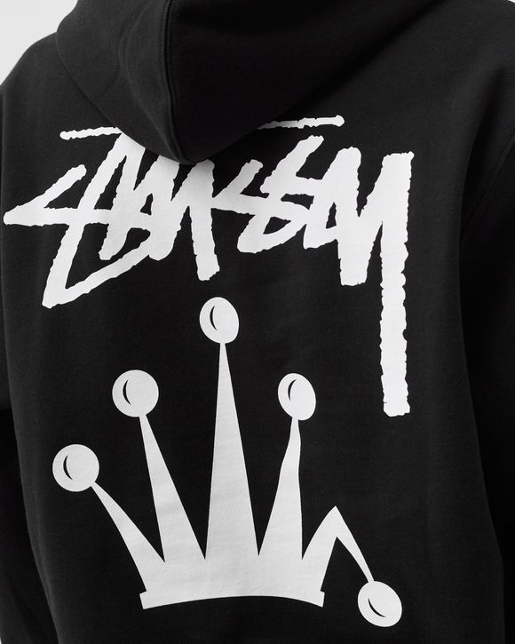 Stussy STOCK CROWN HOODIE, Black - Beamhill