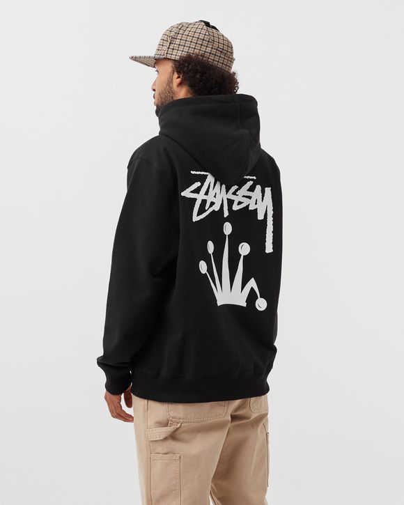 Stussy Stock Crown Hoodie Black - black