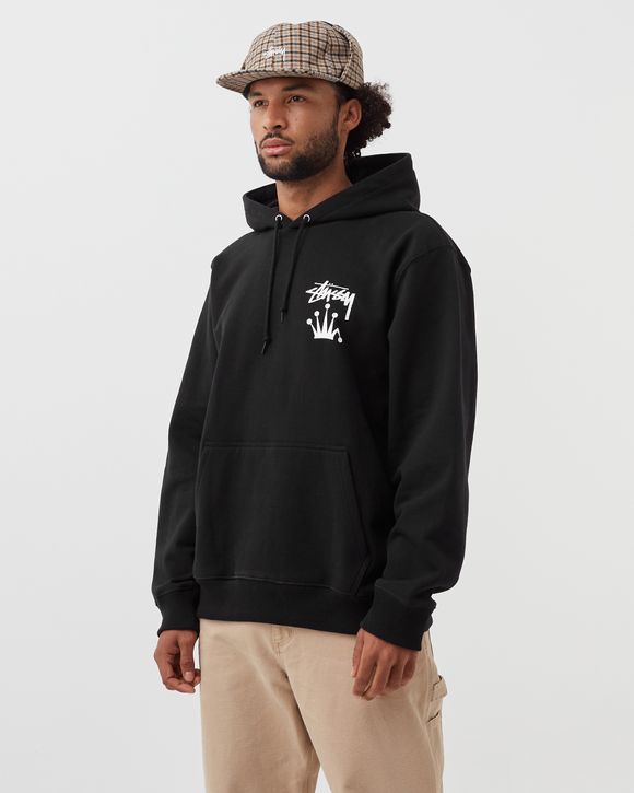 Stussy Stock Crown Hoodie Black - black