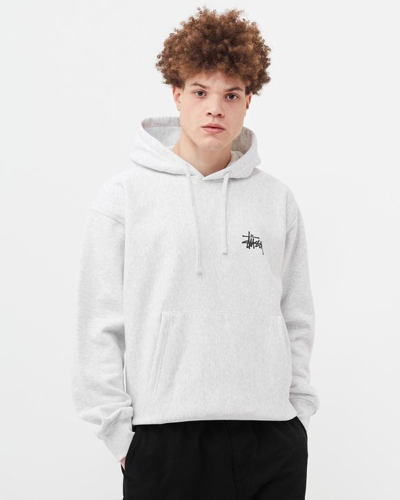 Basic stussy hoodie discount grey