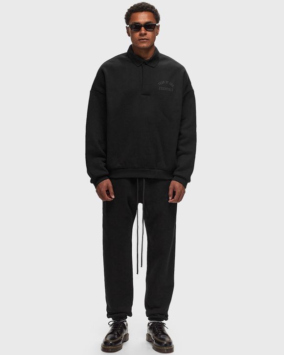 Fear of God Essentials FLEECE POLO Black | BSTN Store