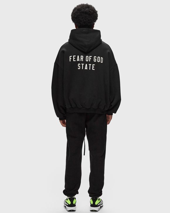 Fear of God Essentials HEAVY FLEECE FULLZIP HOODIE Black BSTN Store