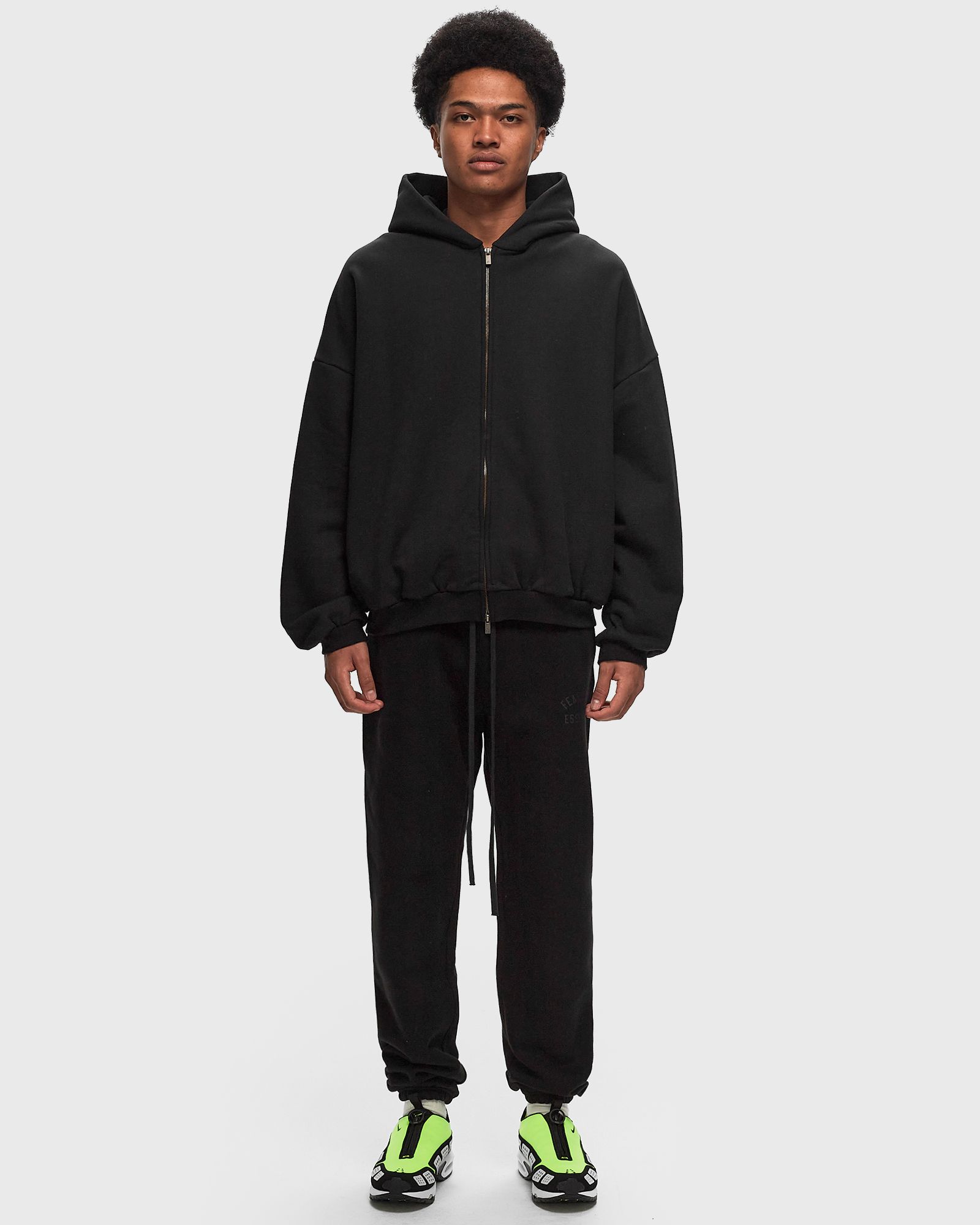 Fear of God Essentials HEAVY FLEECE FULLZIP HOODIE Black