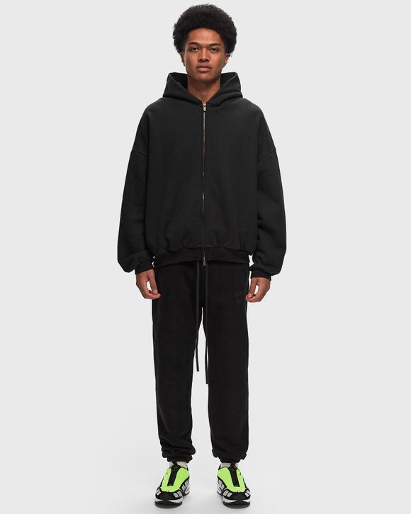 Fear of God Essentials HEAVY FLEECE FULLZIP HOODIE Black BSTN Store