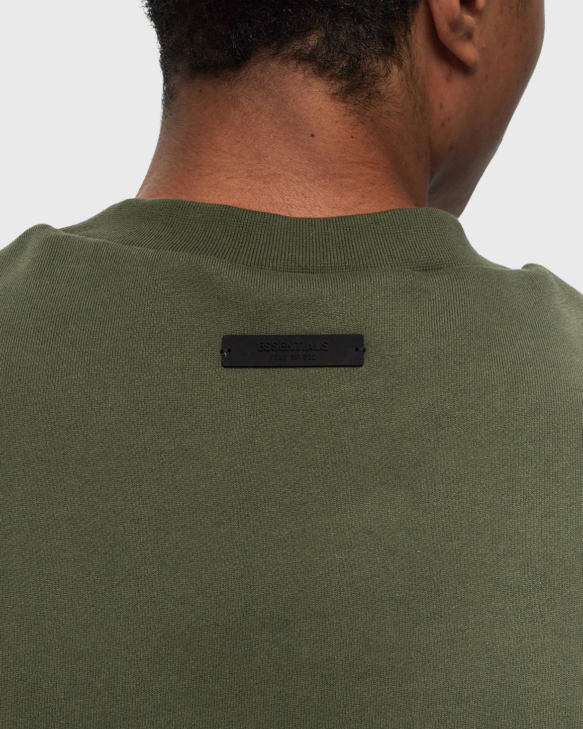 Fear of God Essentials FLEECE CREWNECK Green | BSTN Store