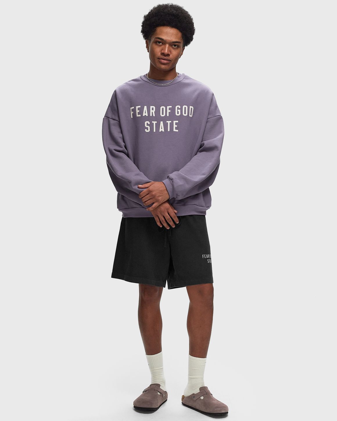 国内発送【FEAR OF GOD ESSENTIALS】MODERN FIT FLEECE CREWNECK FLEECE CREWNECK | ESSENTIALS FEAR OF GOD(エッセンシャルズ