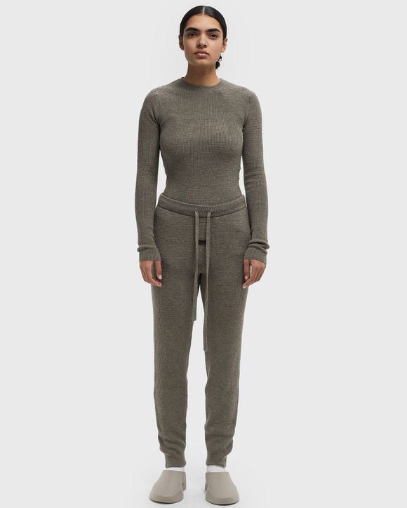 WAFFLE FITTED SWEATPANT