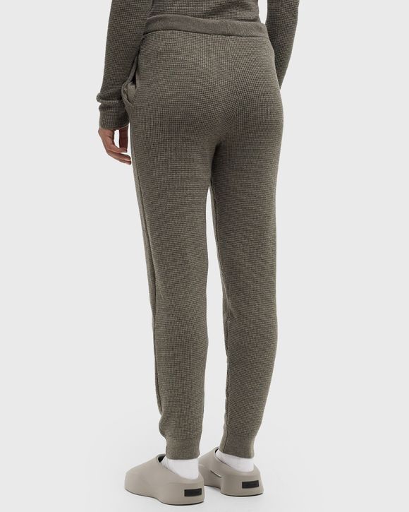 WAFFLE FITTED SWEATPANT