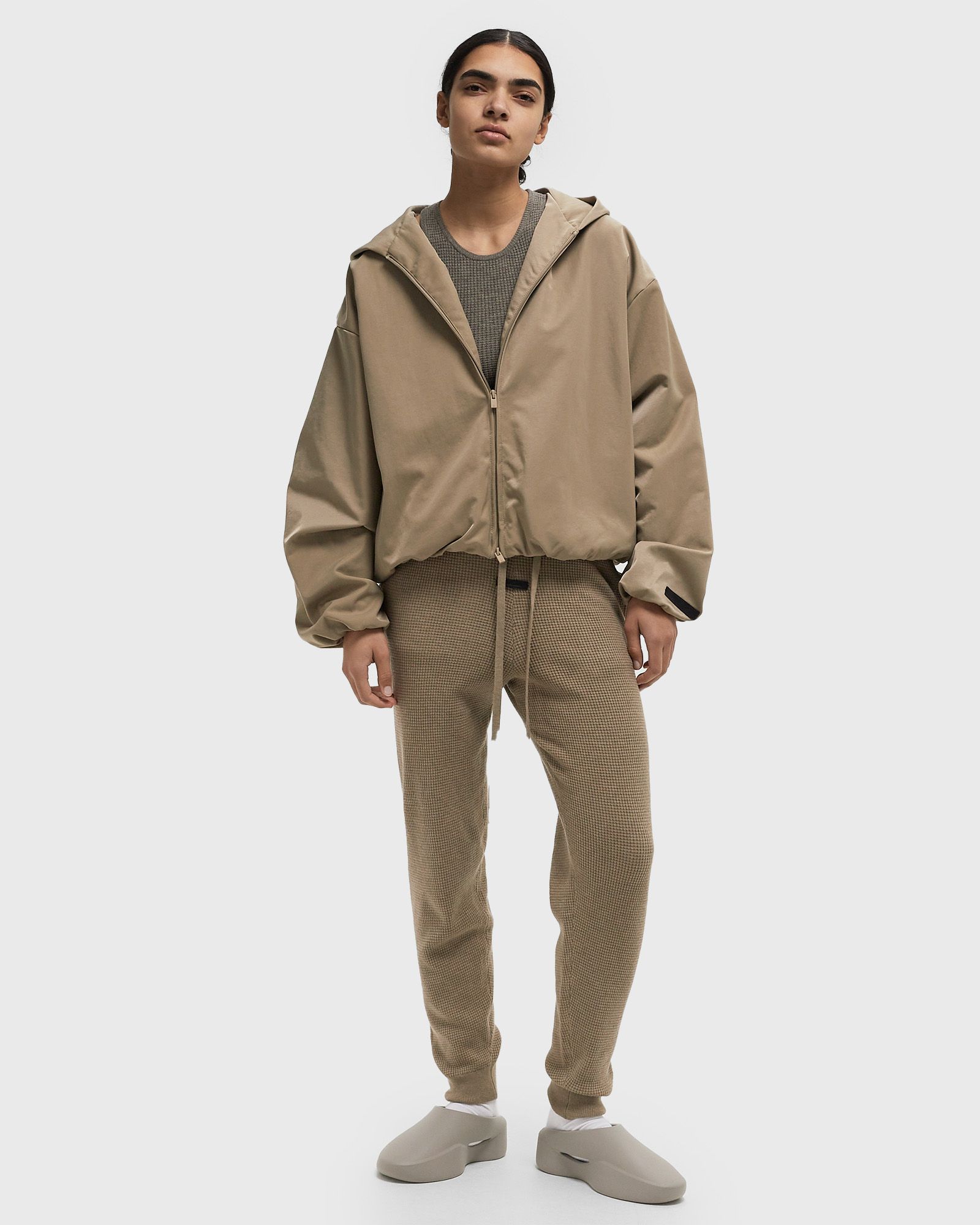 WAFFLE FITTED SWEATPANT