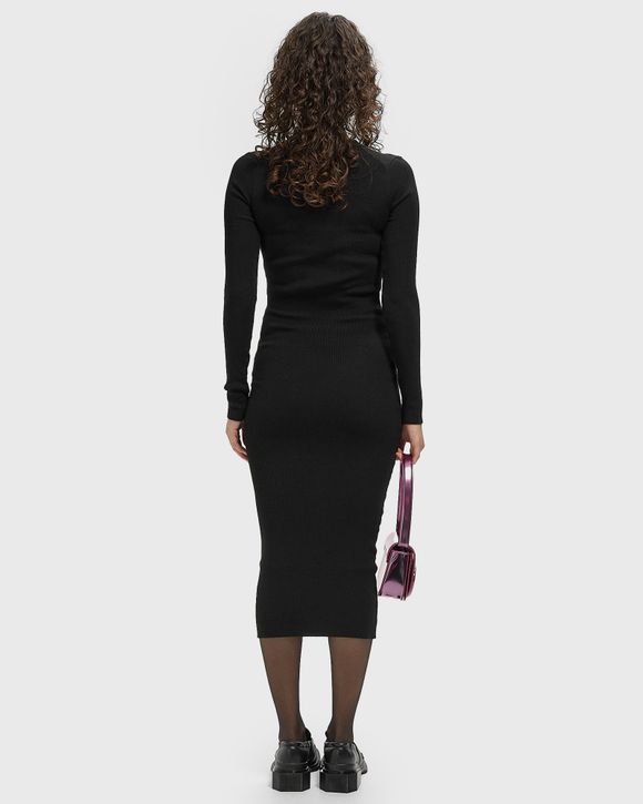 WMNS RIB LONG SLEEVE DRESS