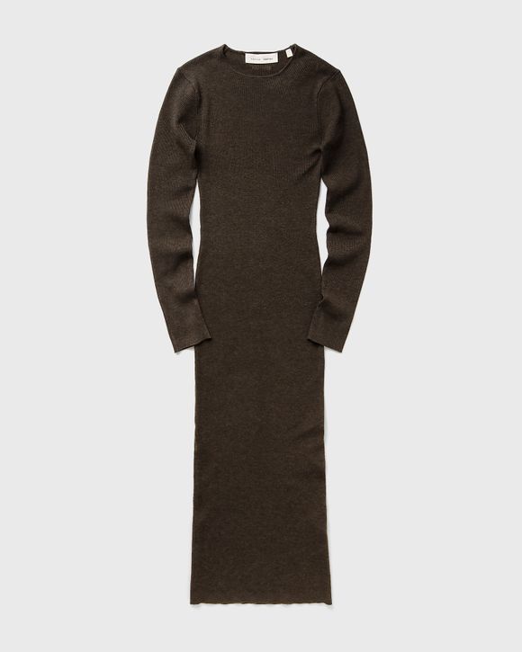 WMNS RIB LONG SLEEVE DRESS