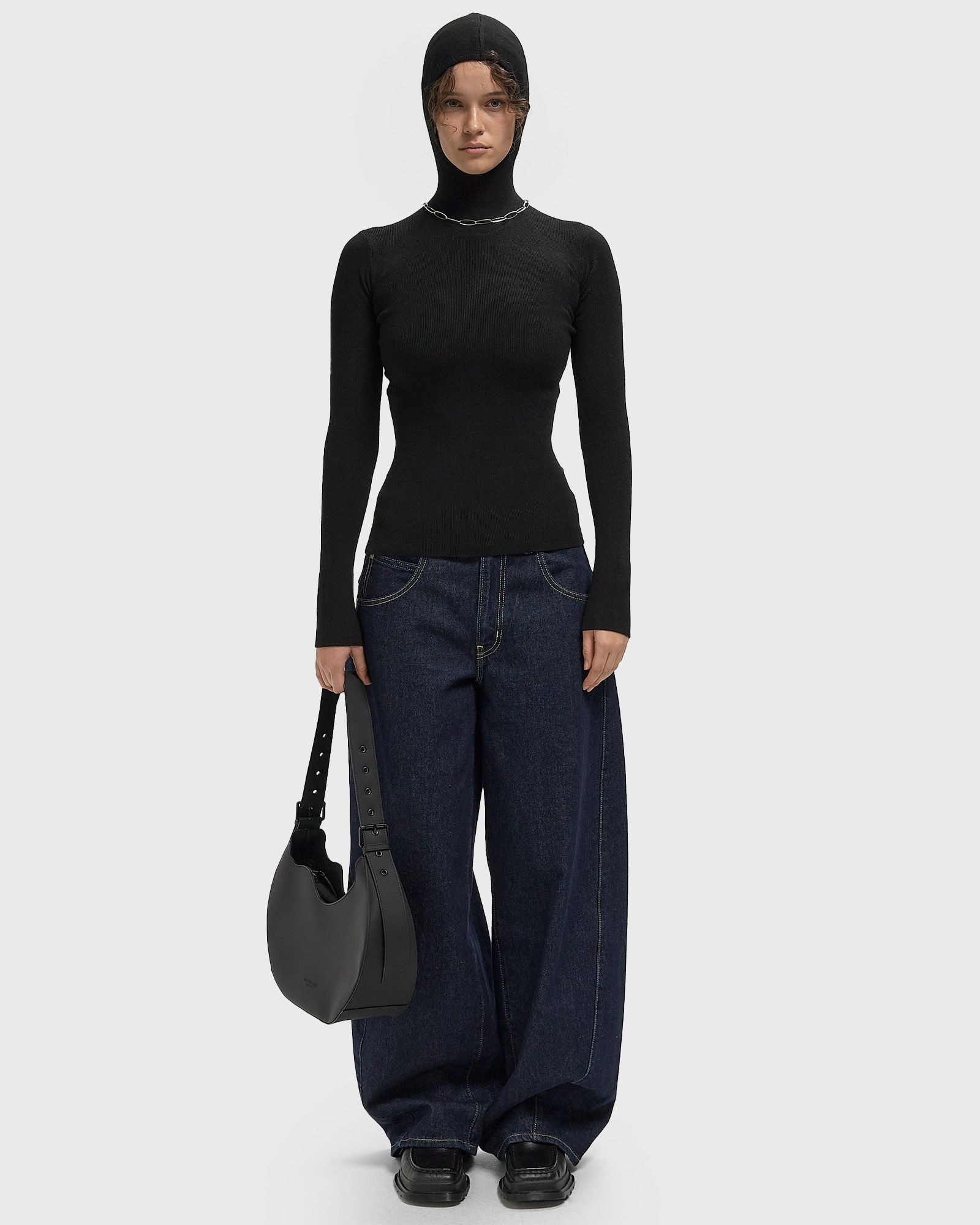 WMNS LONG SLEEVE HOODED RIB TOP