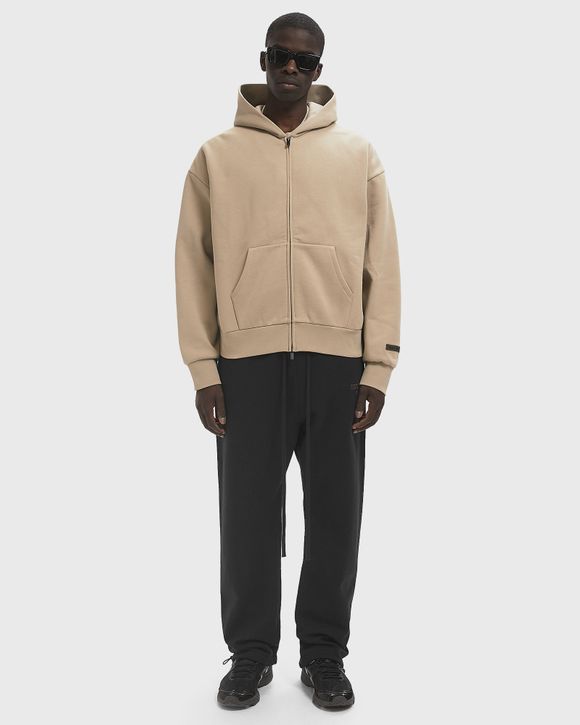 国内発送☆FEAR OF GOD☆CLASSIC FIT FLEECE ZIP UP Fear of God - Classic Fit Fleece Zip Up Hoodie in Jet Black