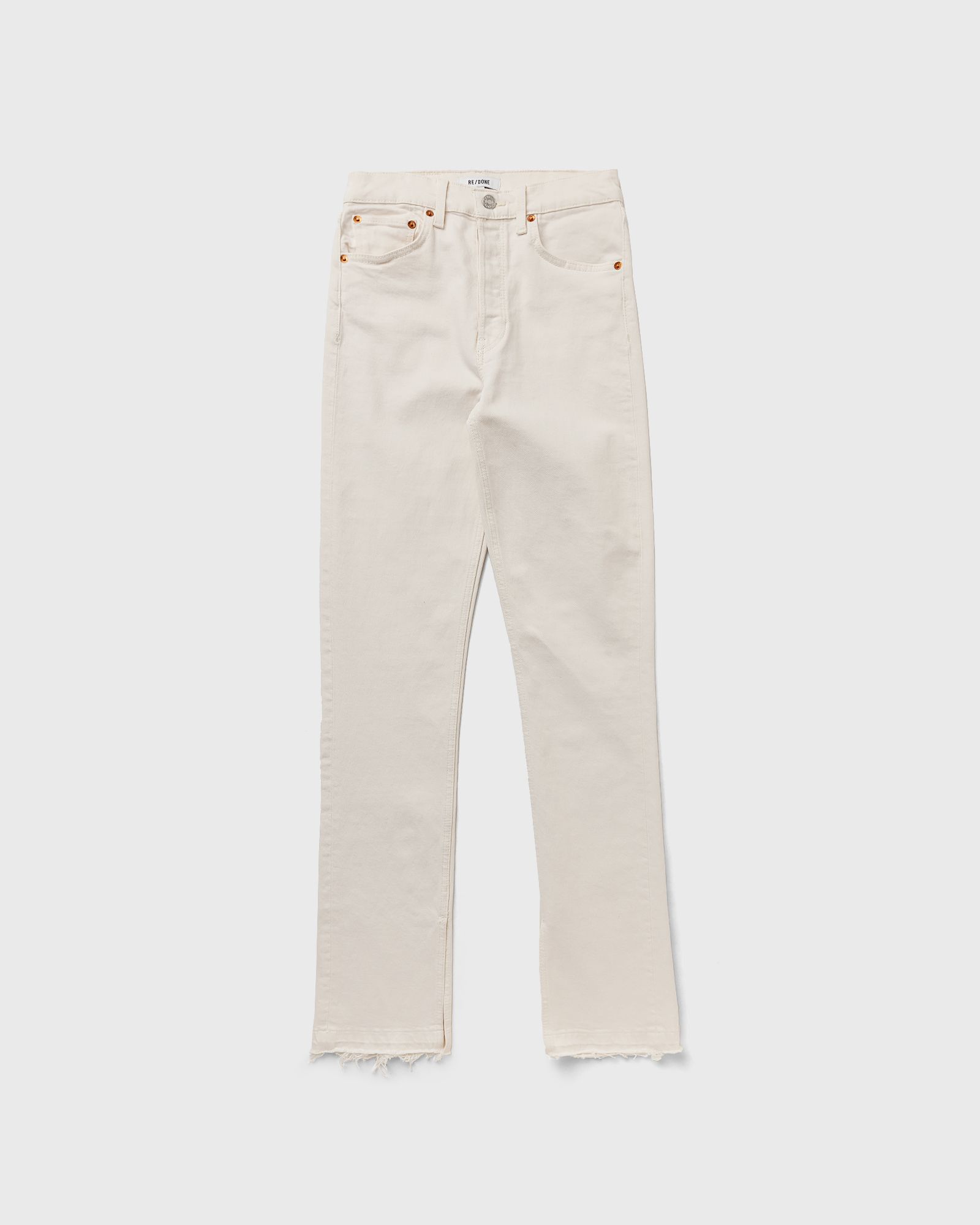 Re/Done - 70s high rise skinny boot women casual pants white in größe:s