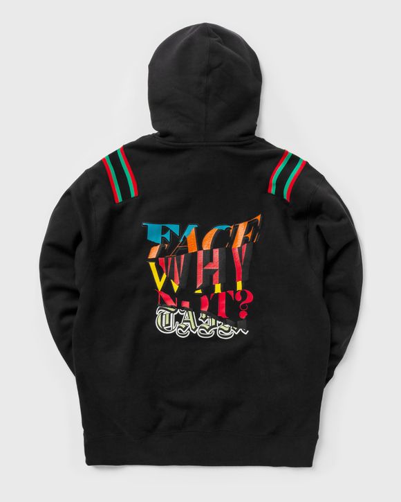 Jordan WHY NOT? X FACETASM FLEECE HOODIE Black - BLACK/STADIUM  GREEN/CHALLENGE RED