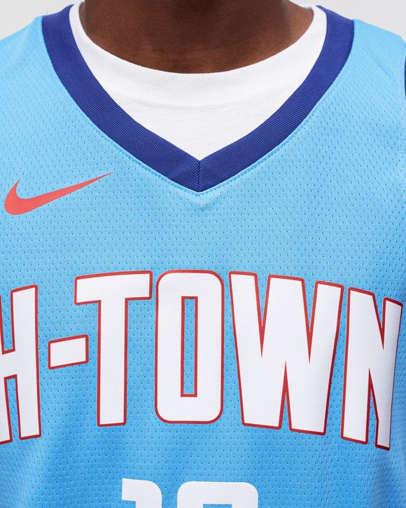 Nike+H-Town+Size+XL+Houston+Rocket+Jersey+-+Blue for sale online