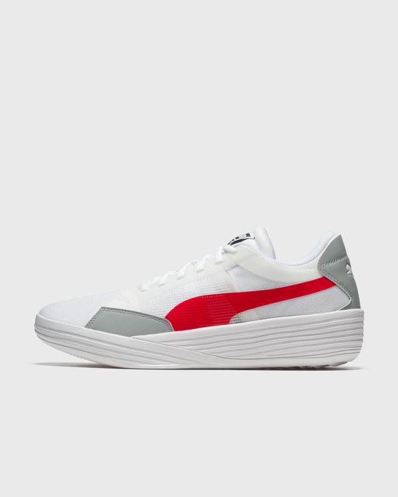 Puma clyde white red best sale