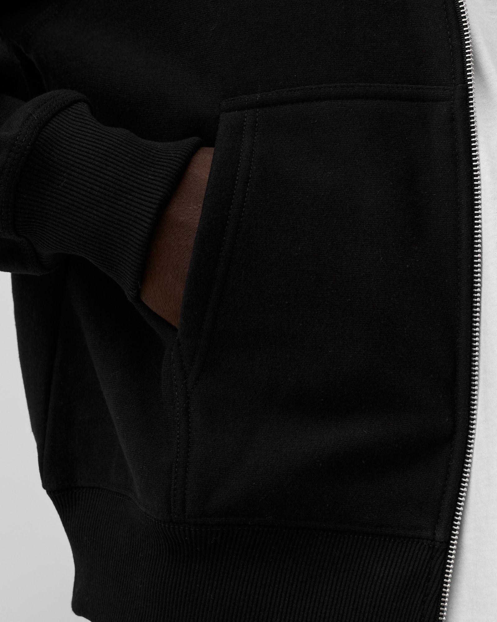 リピート　STUSSY BASIC ZIP FOOD Mサイズ ブラック Stüssy: Men's Basic Zip Hoodie (Black) | DSMNY E-SHOP
