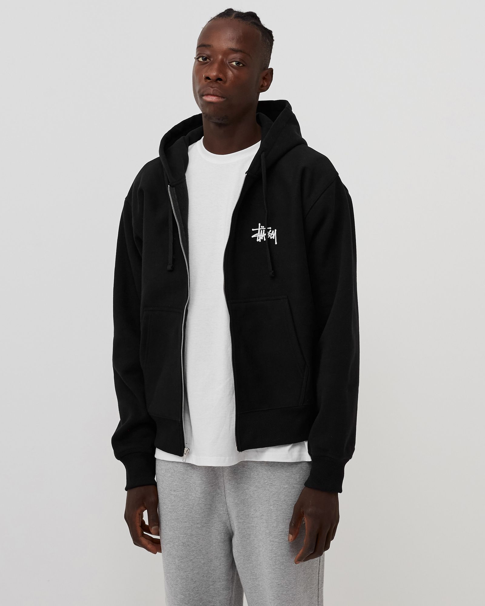 Stussy Basic Stussy Zip Hood Black | BSTN Store