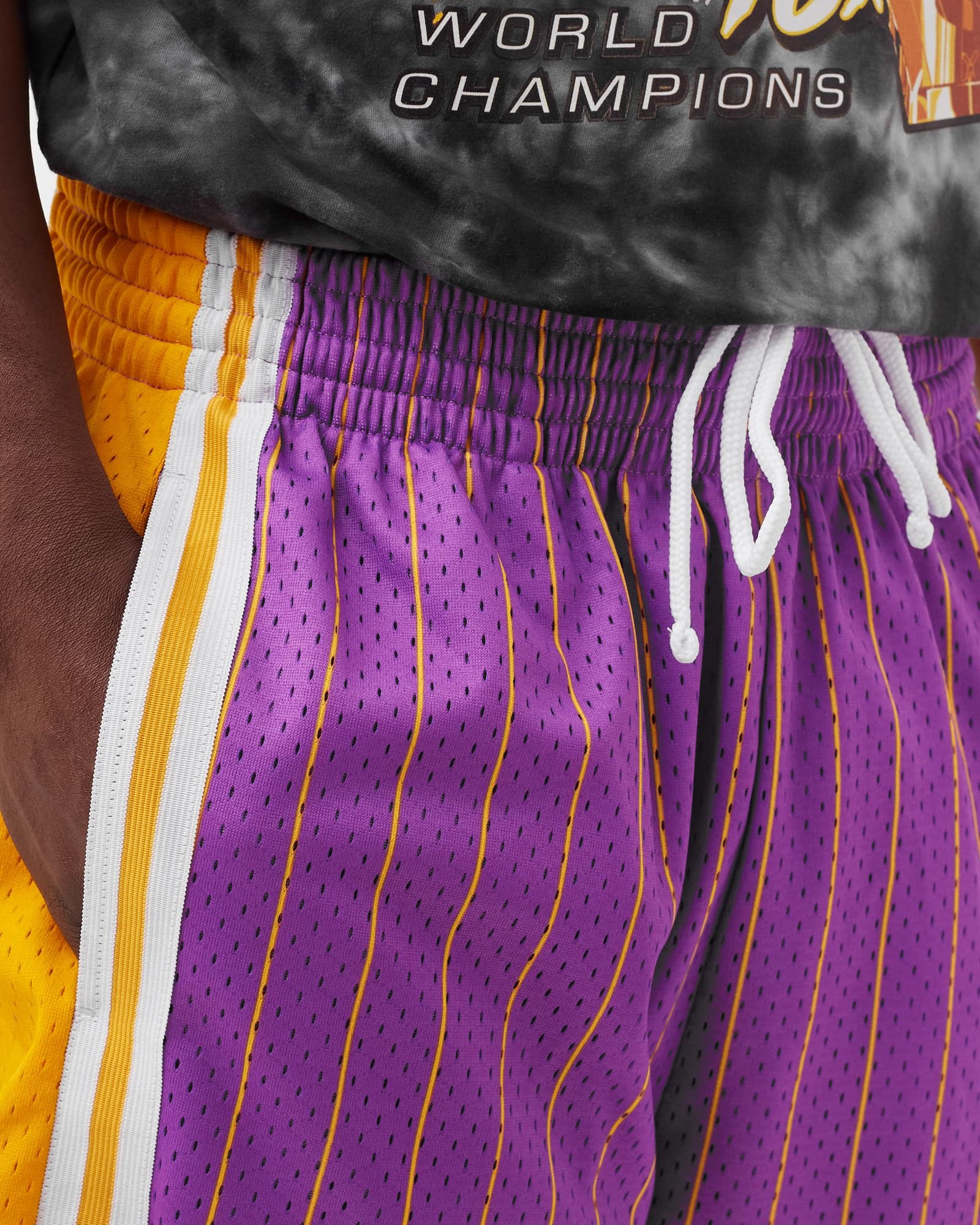 LA LAKERS NEON WORLD SWINGMAN SHORTS