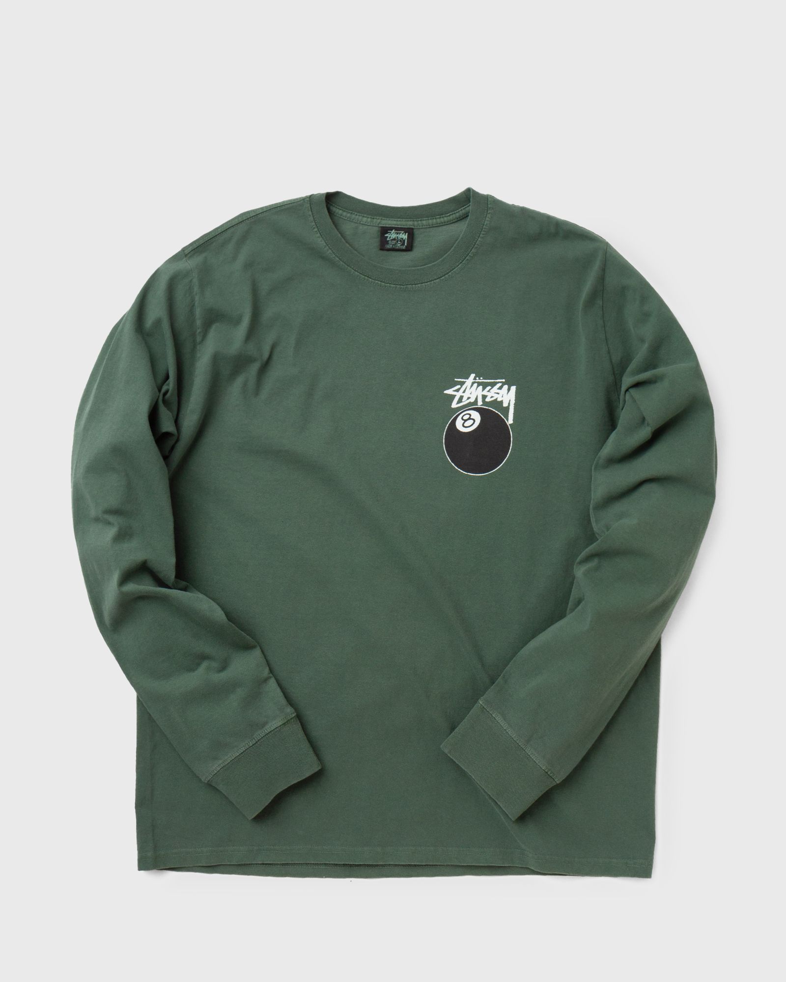 Stussy 8 Ball Pig. Dyed Longsleeve Green | BSTN Store