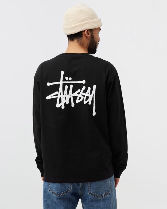 Stussy Basic Stussy LS Tee Black - black