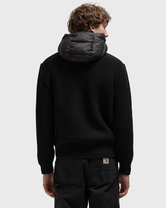 Extrafine Merino Wool Mixed Full Zip Goggle Sweater