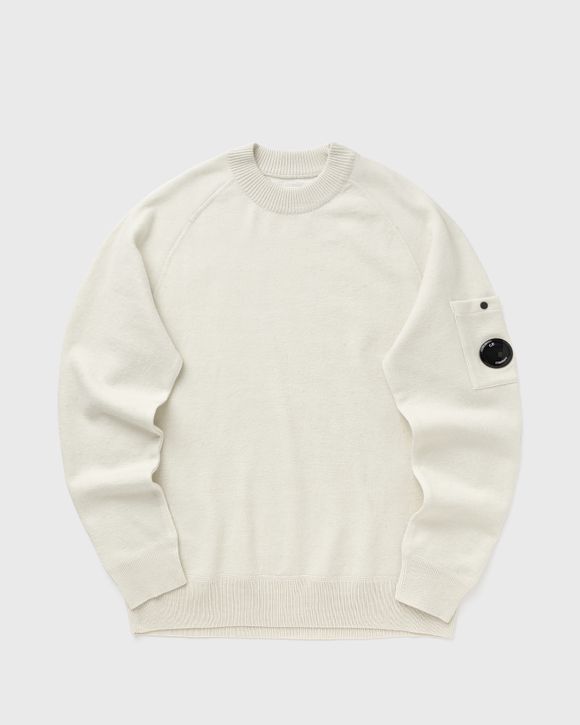 Merino Wool Felted Crewneck Lens Sweater