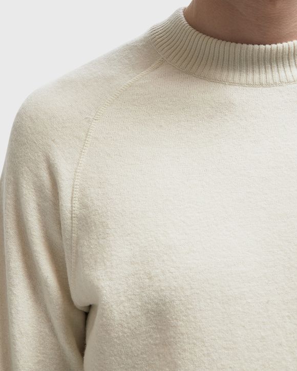 Merino Wool Felted Crewneck Lens Sweater