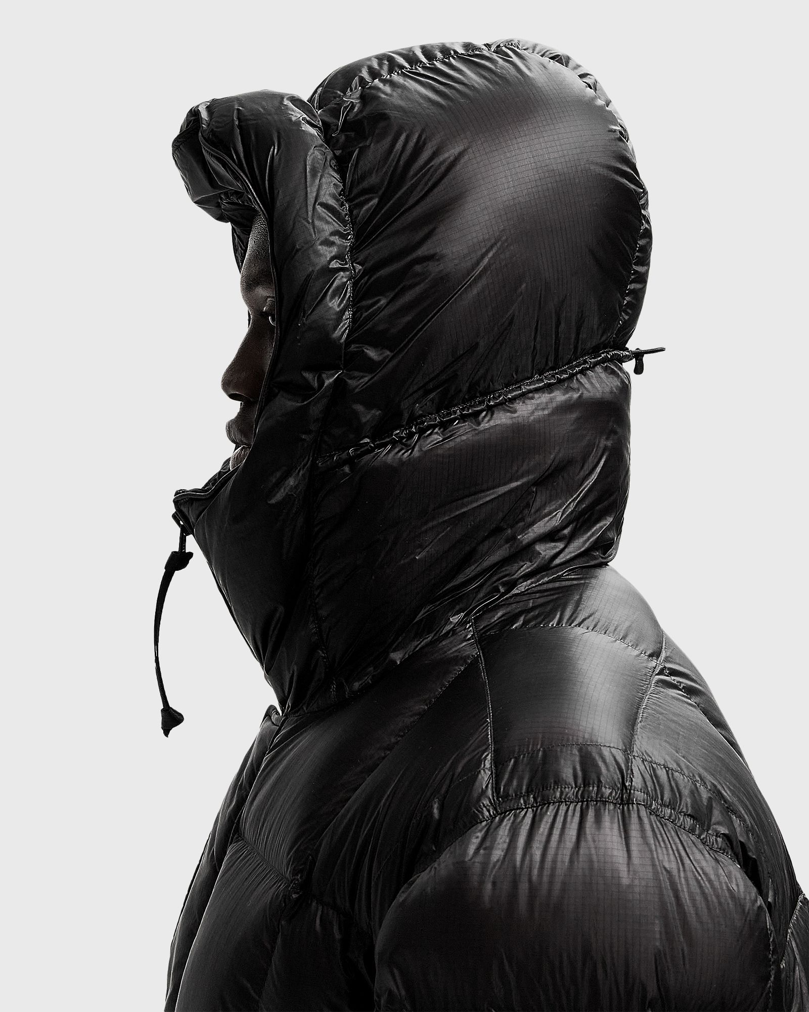 D.D. Shell Long Hooded Down Jacket